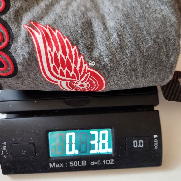 Detroit Red Wings NHL Womens T-Shirt L/G 12/14 Gray Cotton Blend Short Sleeve - Picture 8 of 8